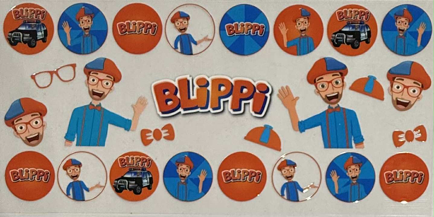 16oz UV DTF Wraps Kids Tv028