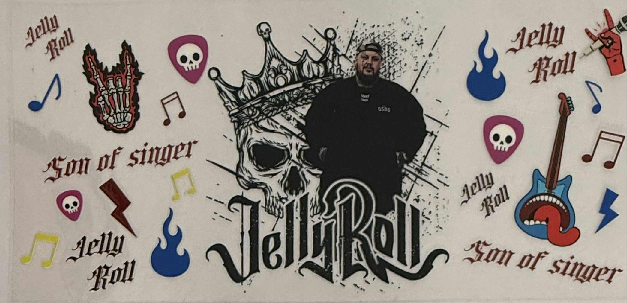 16oz UV DTF Wraps Music 23