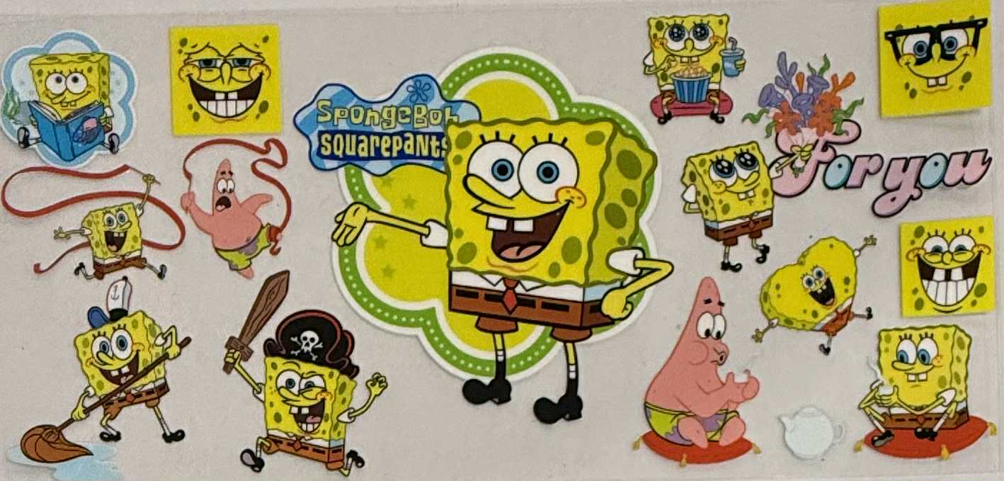 16oz UV DTF Wraps Kids Tv041