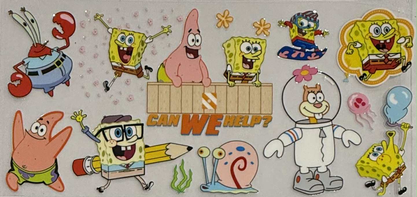 16oz UV DTF Wraps Kids Tv043