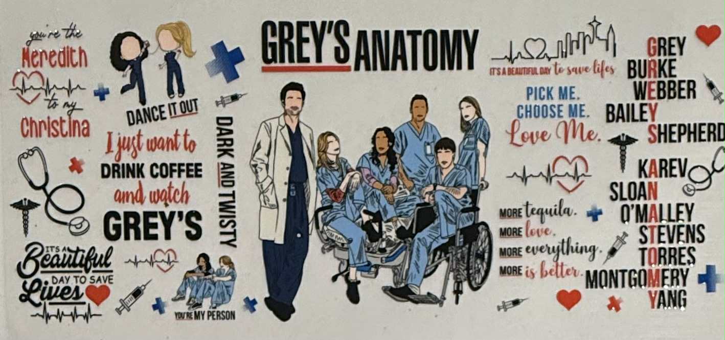 16oz UV DTF Wrap Tv Show 4