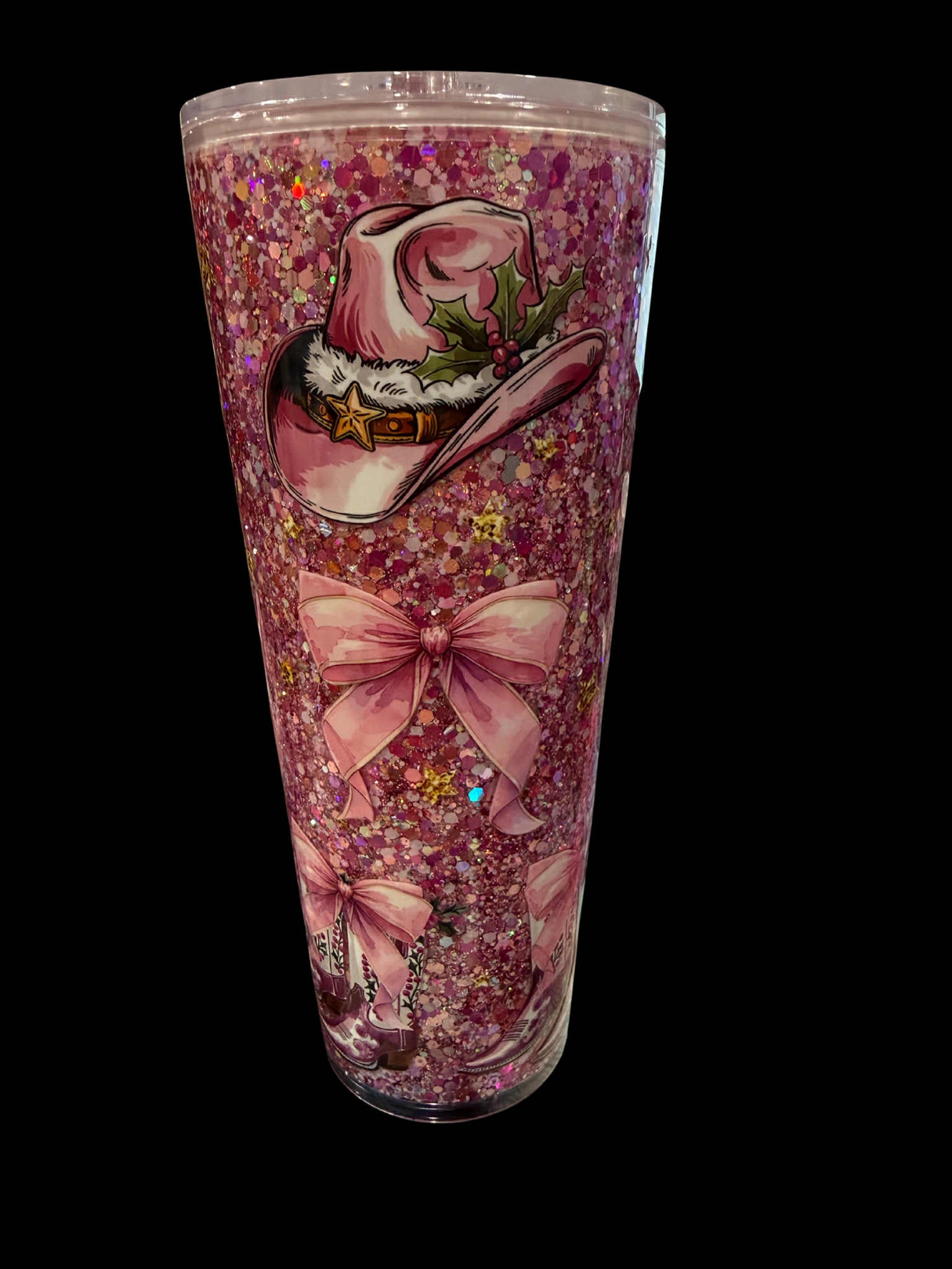 24oz Premade Snowglobe- Cowboy Boots