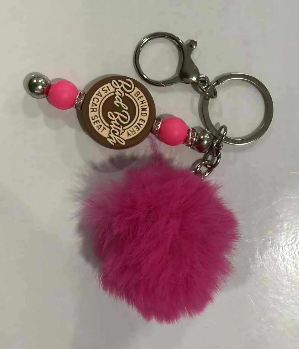 Stainless steel Beaded Keyrings