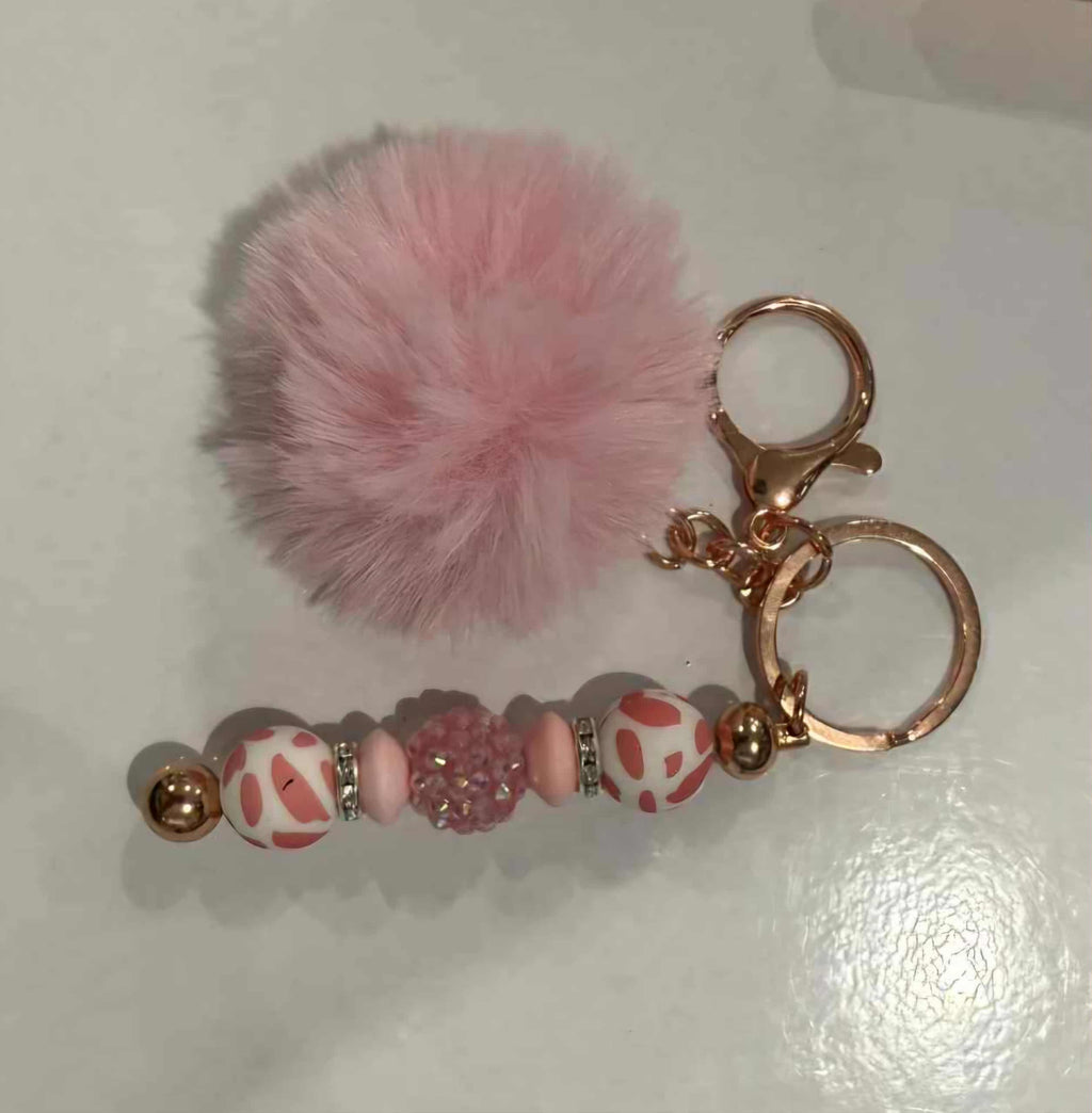 Stainless steel Beaded Keyrings